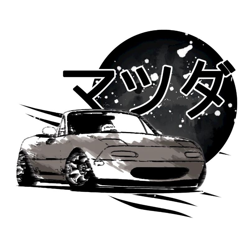 Japanisches Auto Miata Mx5 grau