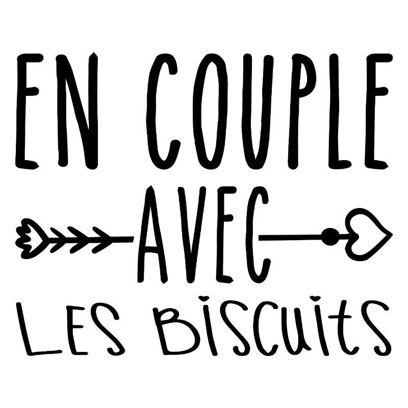 En Couple avec Biscuits, cadeau Fans de Biscuits