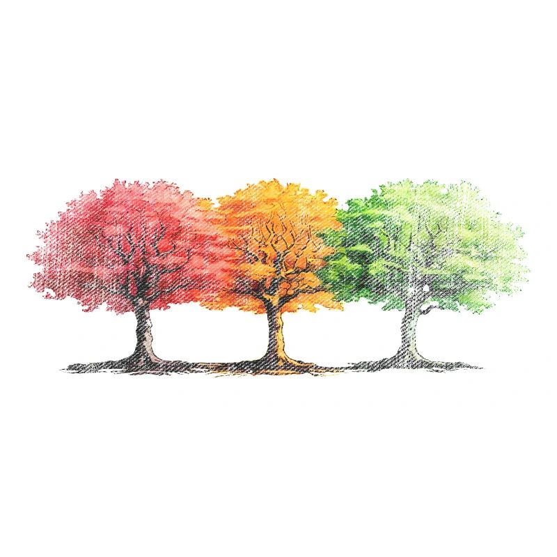 Bäume Baum bunt