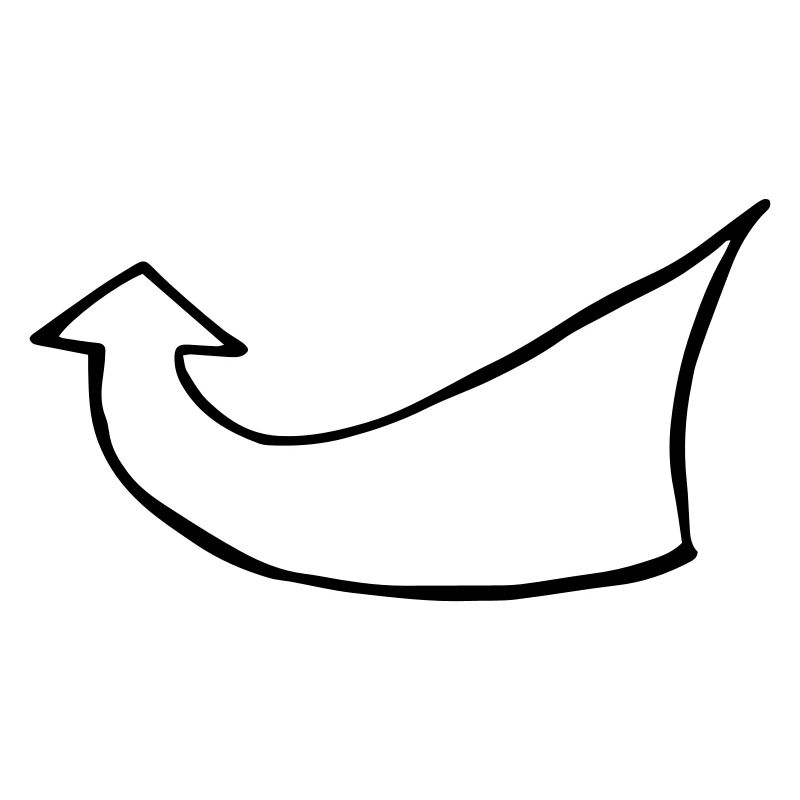 pfeile8, Feil, dick, gerundet