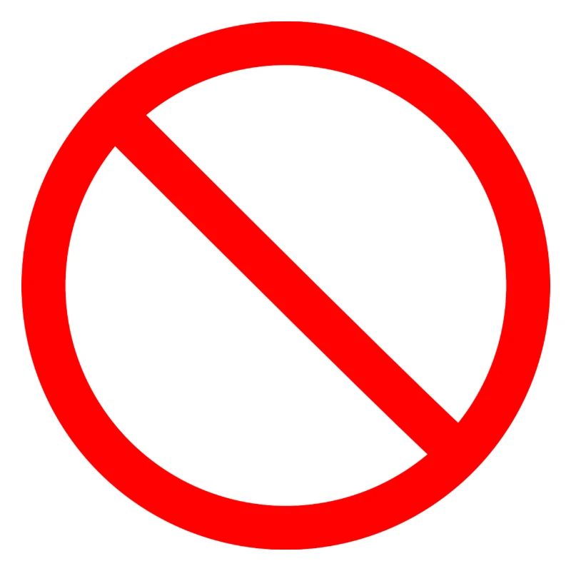 panneau d'interdiction