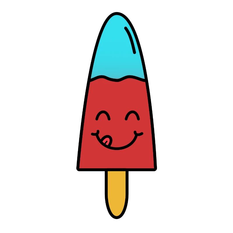 leckeres süßes Eis lachendes Gesicht Eiscreme