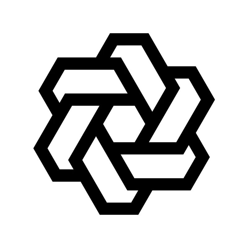 Hexagon circle logo