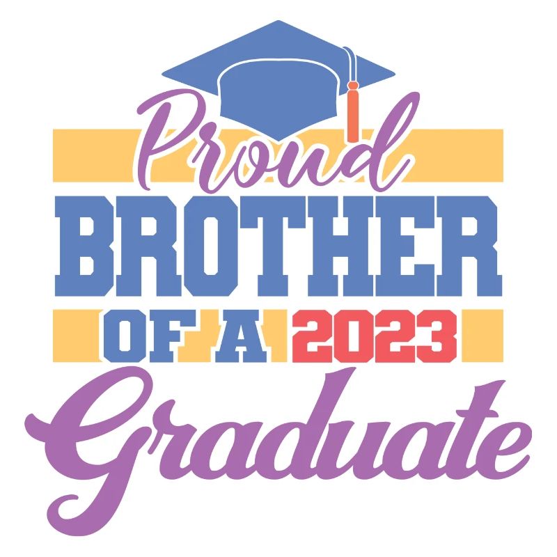 Stolzer Bruder eines Abschlussgeschenks 2023