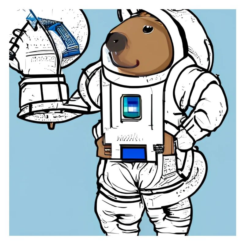 Capybara astronaut
