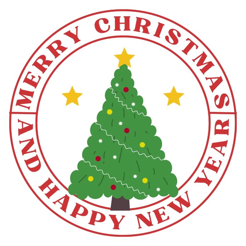 Festive Circular Christmas Tree