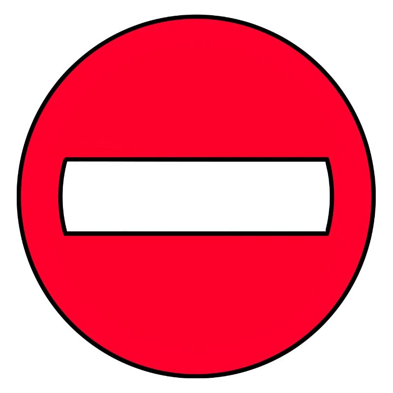 Icône Pas de Passage Rouge