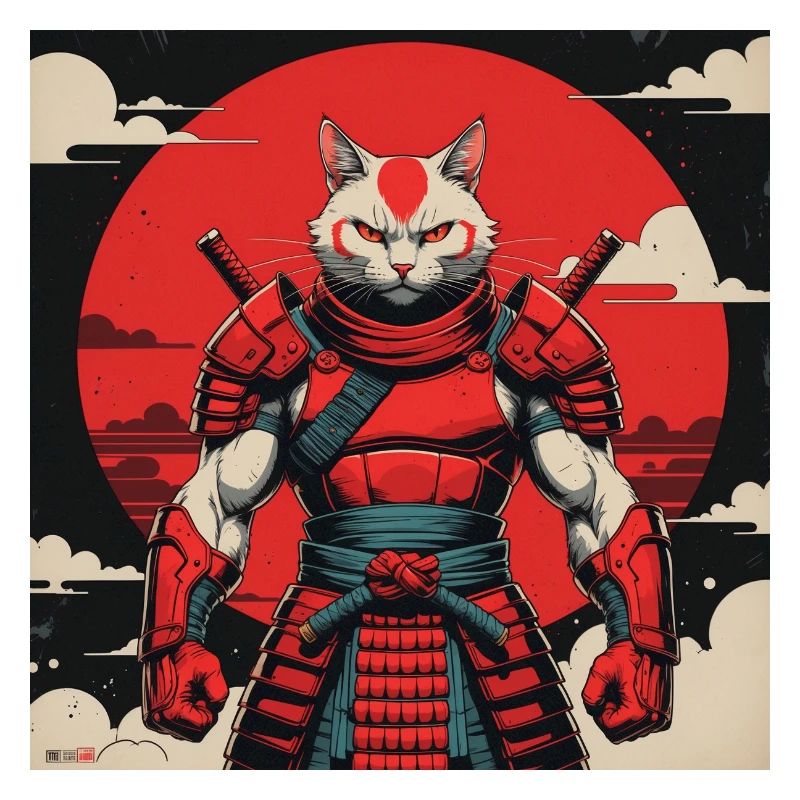 Samurai Cat Warrior