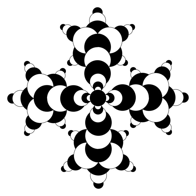 Fractal Molecule Crop Circle