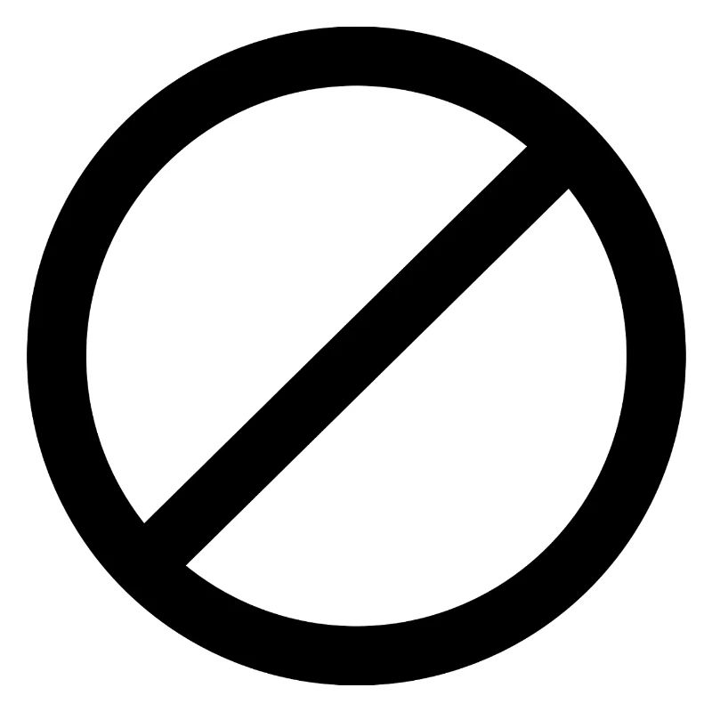 Not Allowed Sign