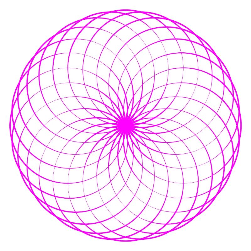 Neonspirale Netz Torus