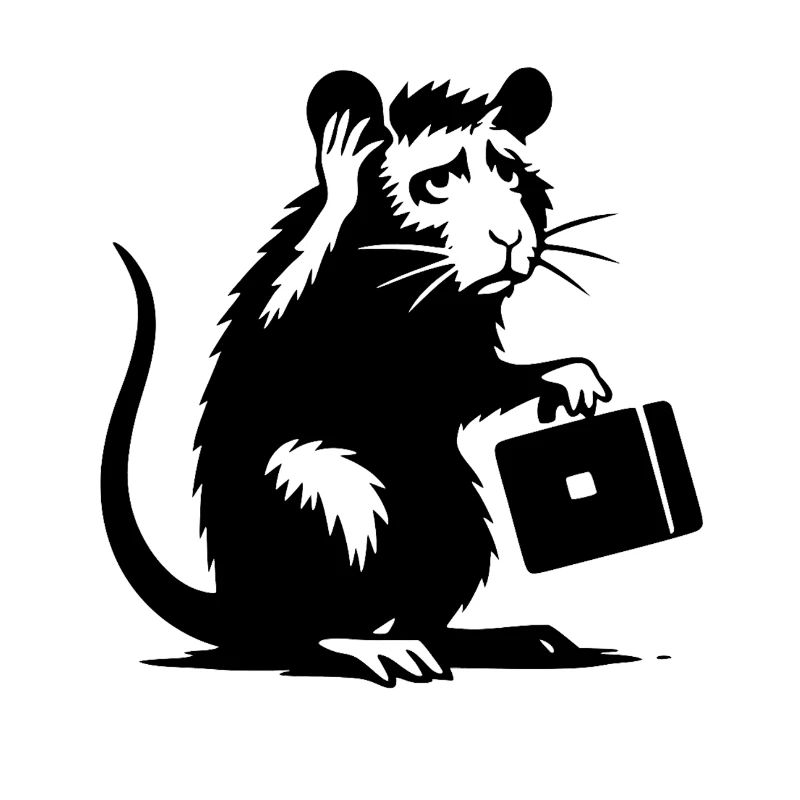 Rat with briefcase