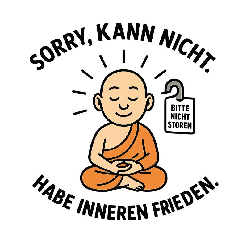 Innerer Frieden Mönch Spruch