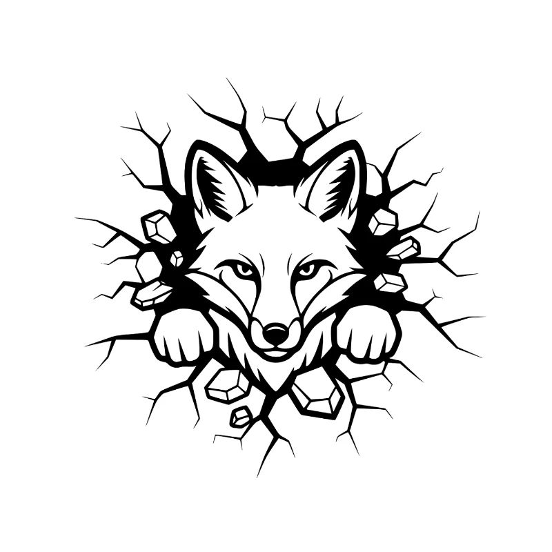 Fox Wall Breakthrough Illustration