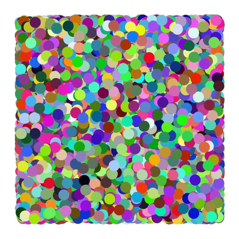 Bunte Konfetti-Kreise
