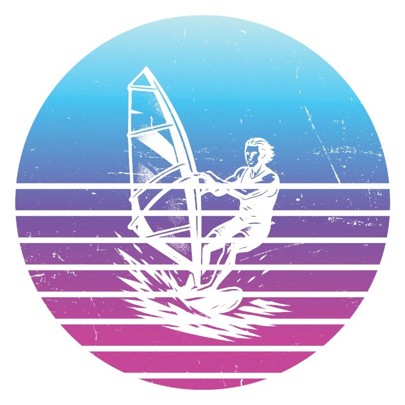 Classic Windsurfing Motif