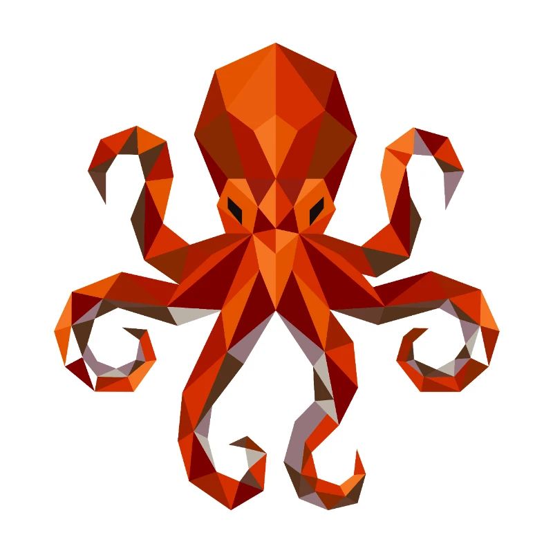 Octopus Squid Polygon