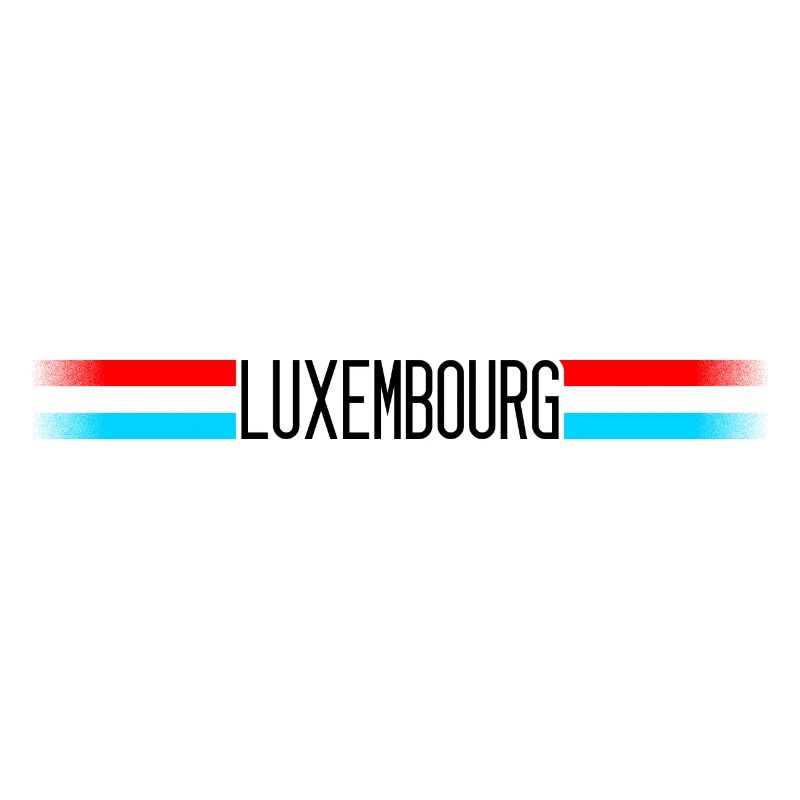 Luxembourg Drapeau / bannière 005 conceptions rondes