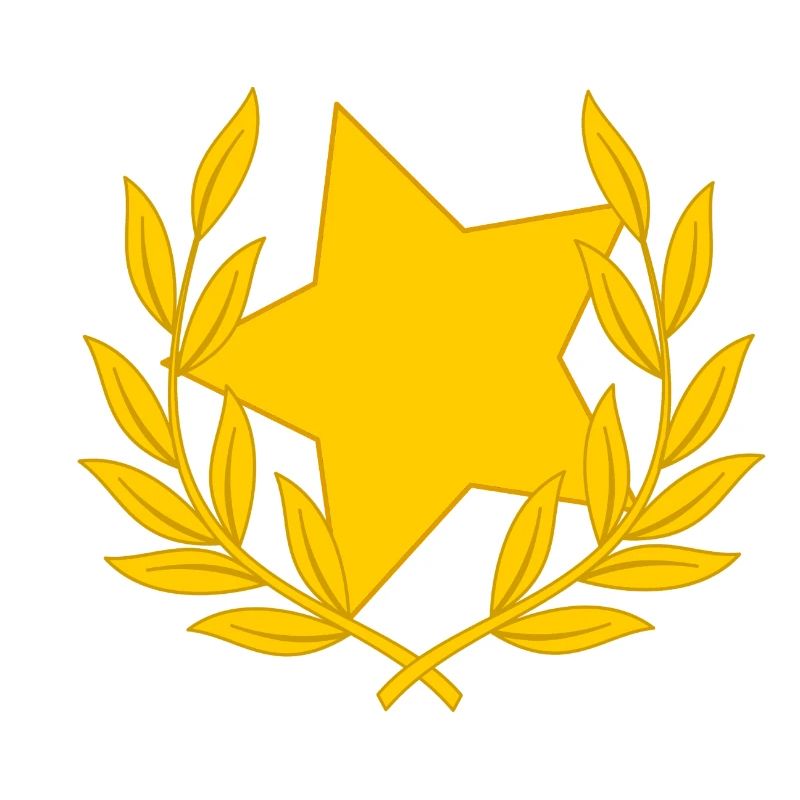 Laurel krans stjerne starlet tillykke