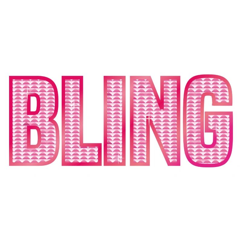BLING bijoux en strass rose brillant
