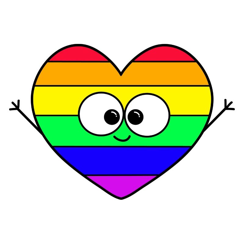 Regenbogen Herz