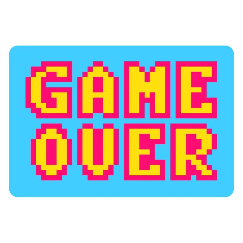 Game Over retrogaming vintage pixels