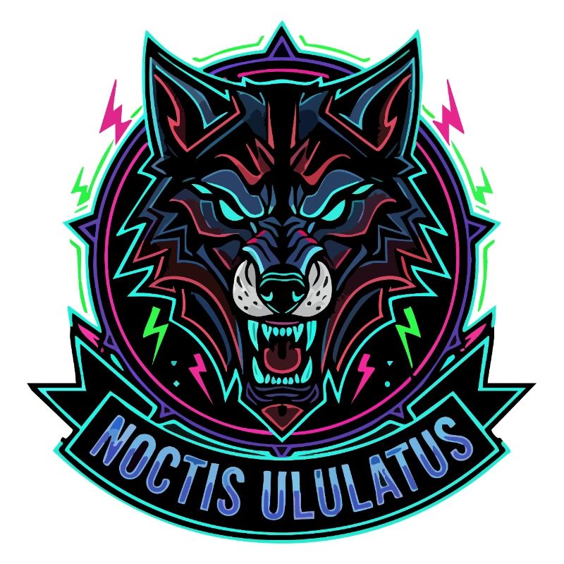 Neon Wolf Noctis Ululatus