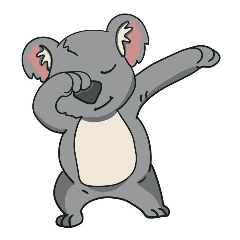 Dabbing Koala