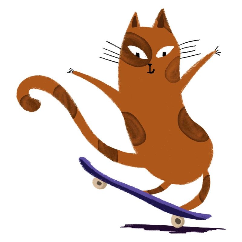 Cat Skateboard