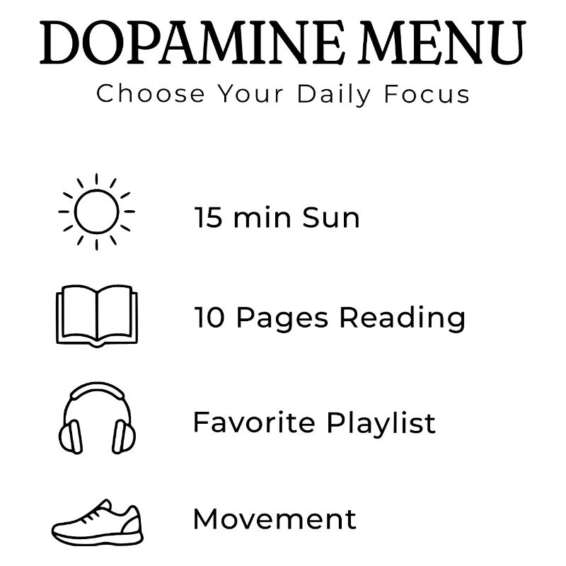 Dopamine Menu TDAH – Guide esthétique de soin de soi