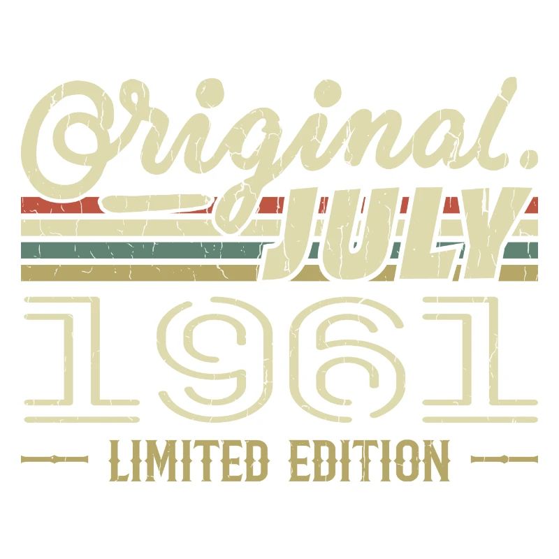 Juli 1961 Original Geburtstagsgeschenk 1961