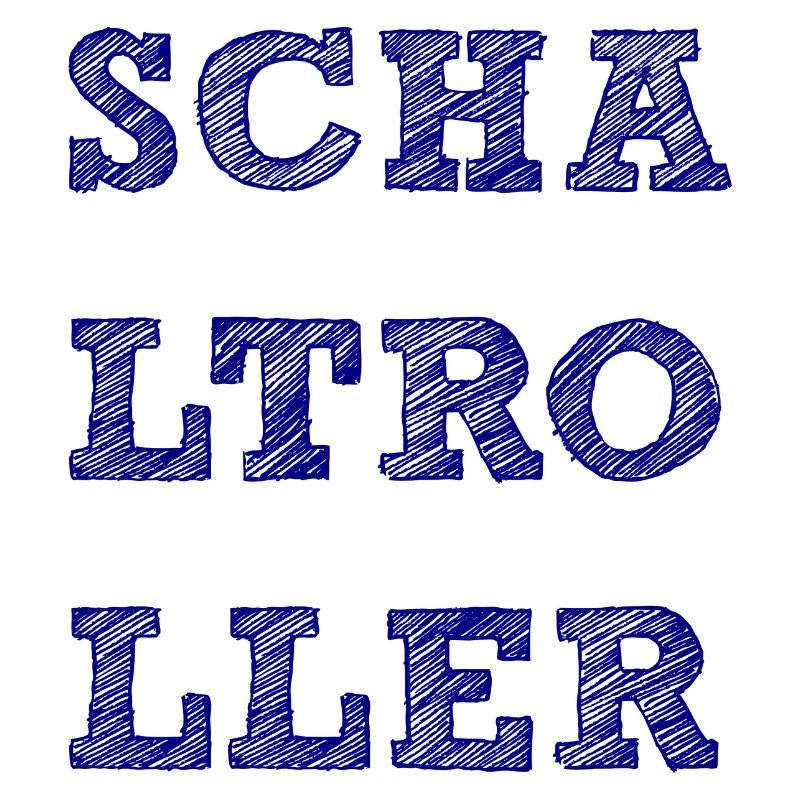 Schaltroller Schritzug schraffiert