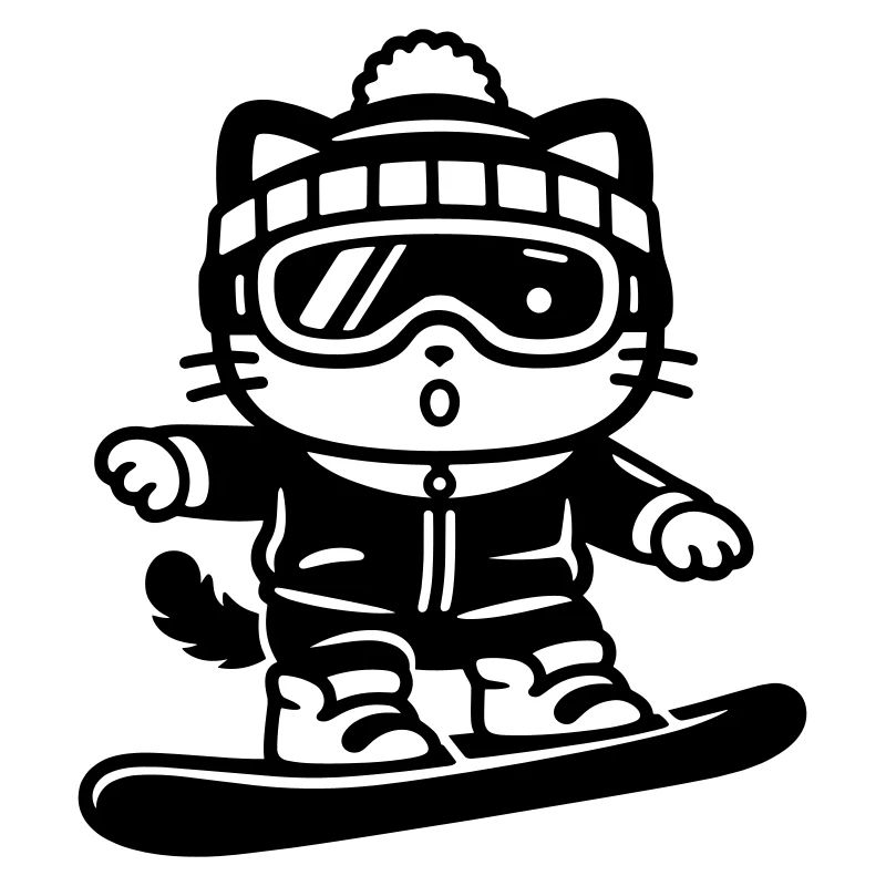 Snowboard Cat