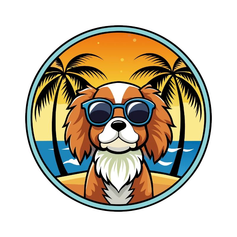Cavalier King Charles Spaniel Dog Breed Cartoon