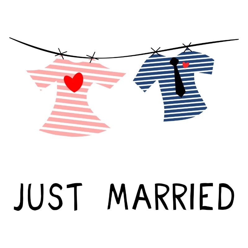 JUST MARRIED. MARRIED. VIVE LES MARIES