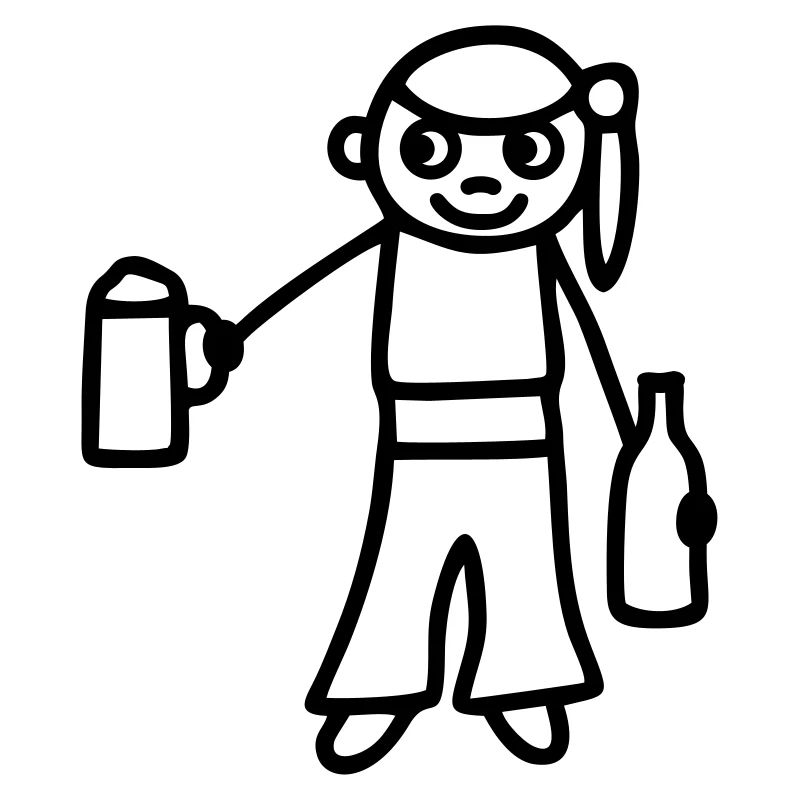 Strichmännchen Bier