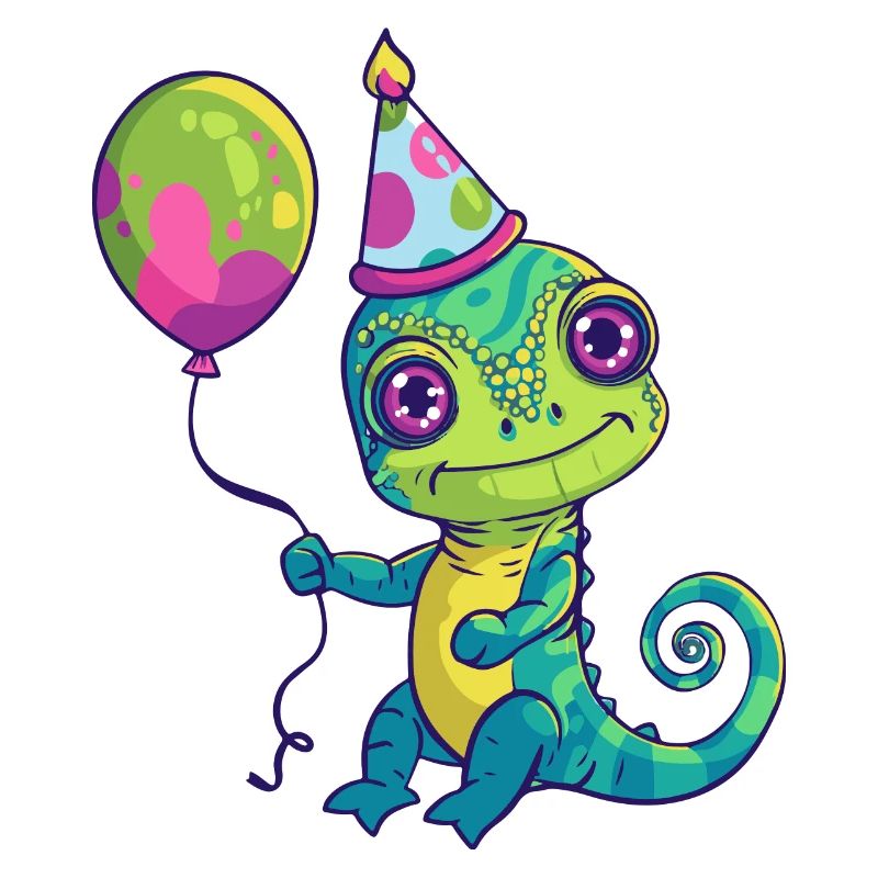 Caméléon Anniversaire Bébé