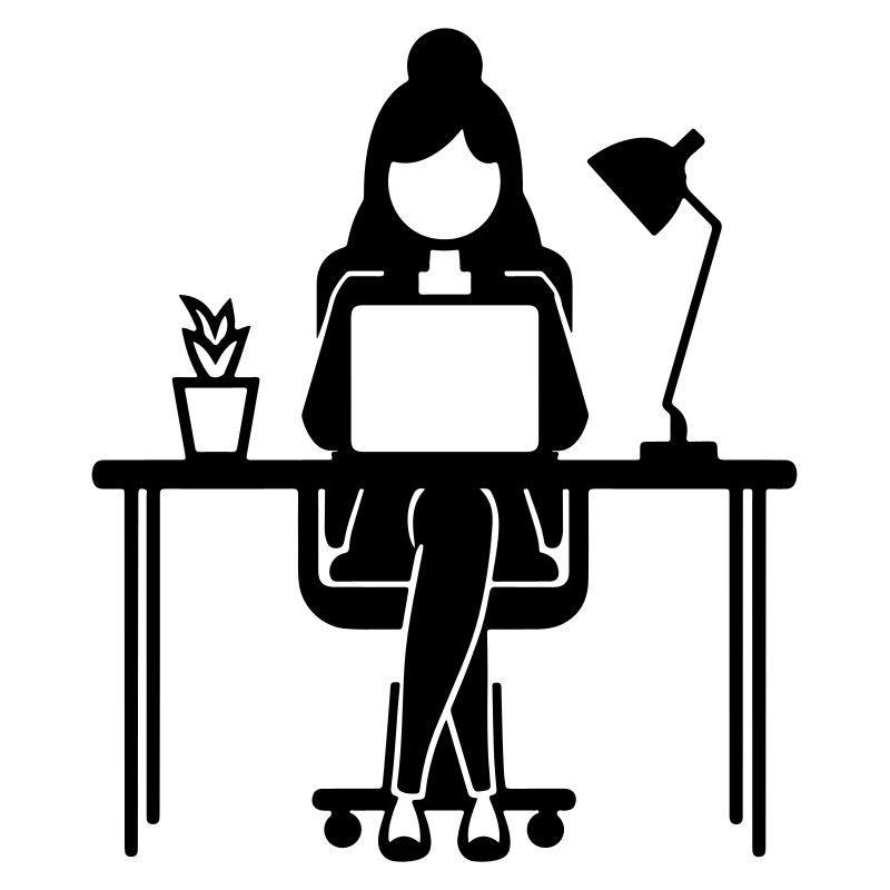 Arbeiter Frau Computer Job