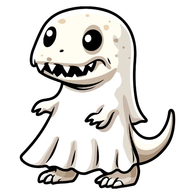 Dinosaur T-Rex Halloween Ghost