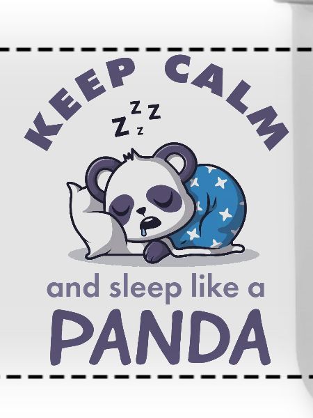 Keep Calm Panda Schlafshirt