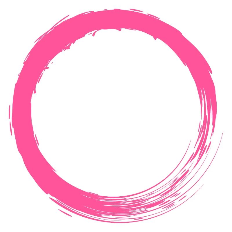 Rosa Kreis Kreisform anpassbar