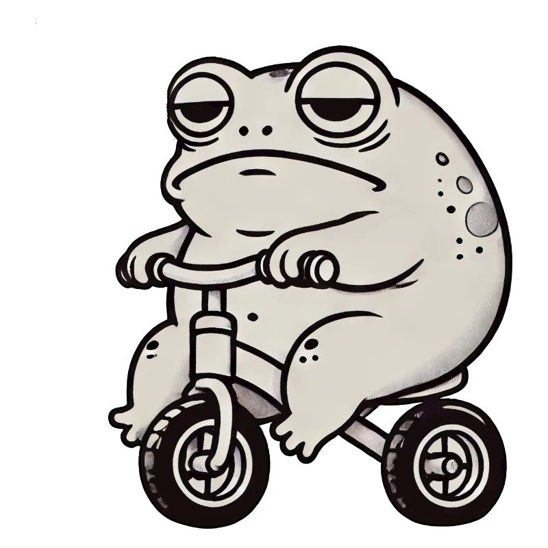 Frog Toad Toad Balance Bike Tricycle Funny Whimsical