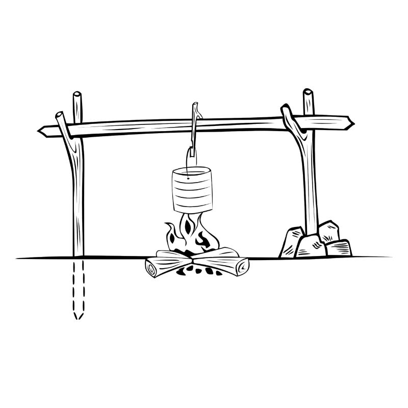 camping camper pathfinder tent teepee cooking32