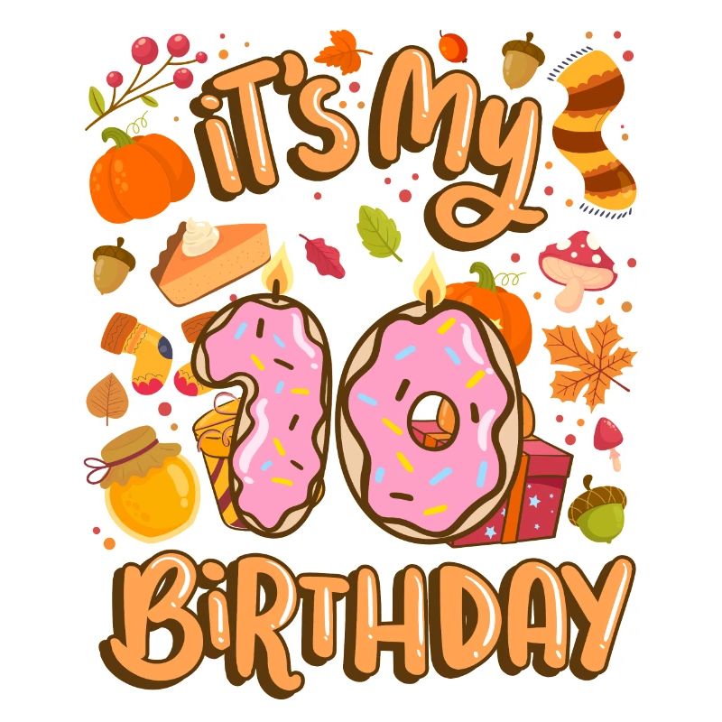 It's my 10 birthday autumn maple leaf