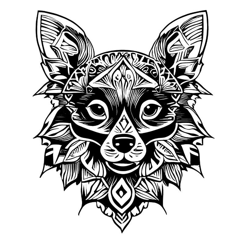 Chihuahua Head Tattoo