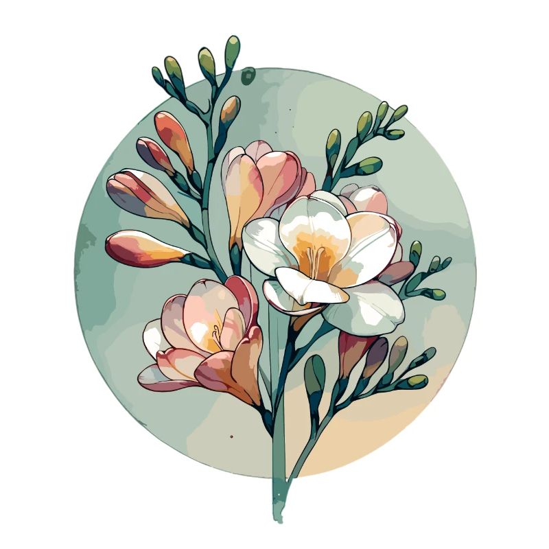Freesia Drawn