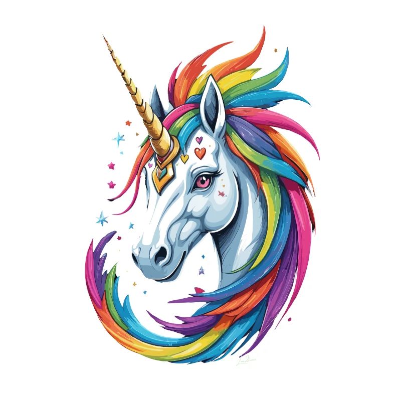 Buntes Einhorn