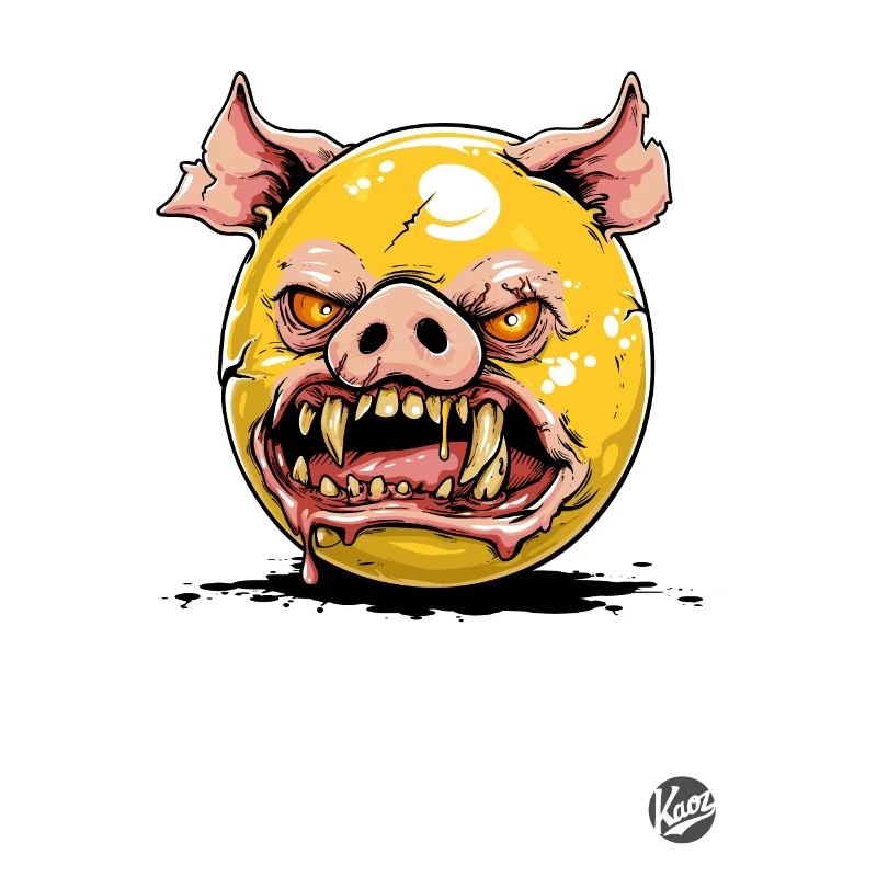 Egg Yolk Zombie Vampire Pig