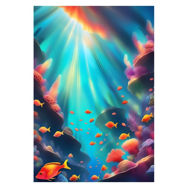 Underwater coral reef