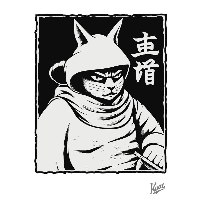 Chat shogun samouraï